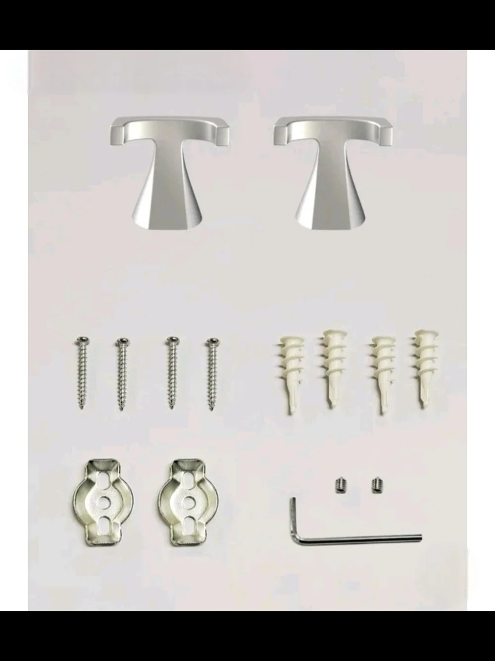 Qty 2 Better Home & Gardens Robe Hook Simple Flare Satin Nickel Finish New